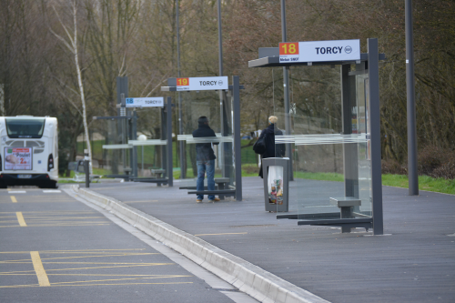 Abri bus cirrus standard / structure en acier / bardage en verre trempé et verre sécurit / 365 x 145 cm_2