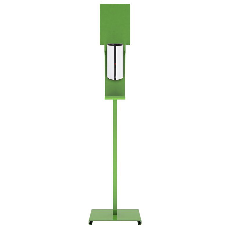 Station de désinfection des mains sanimains automatique - adzeo sas - dimensions : 380 × 380 × 1630 mm_2