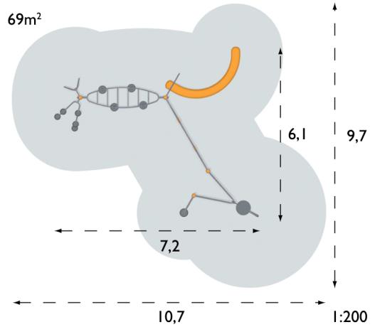 Structure multi-jeux pour enfants 5 à 12 ans - Agito Pam gris - 8002125 - Hags_2