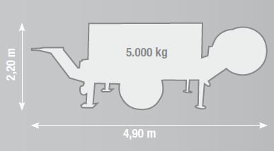 Treuil hydraulique VM 15000 DC - Volta - pour pose de câbles souterrains et lignes aériennes - Tirage max. 15500 daN_2