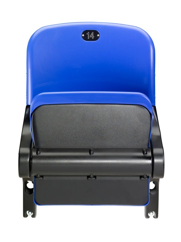 Siège de gradin rabattable M2012 - polypropylène résistant UV - options personnalisables_2