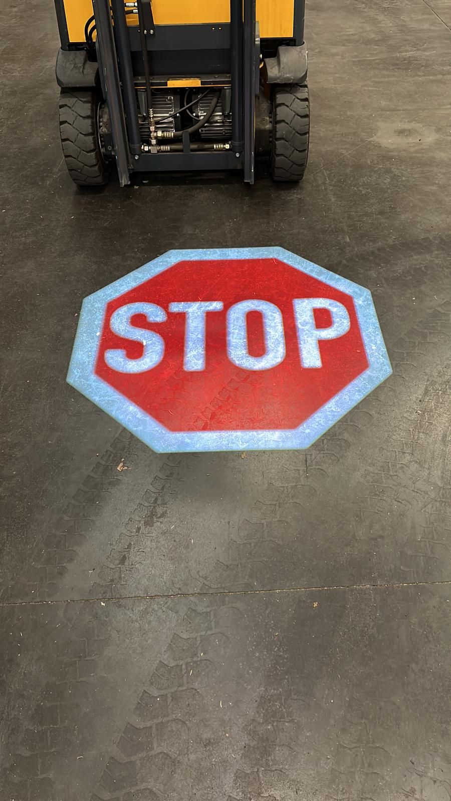 Projection image danger au sol (vas) projecteur gobo_2