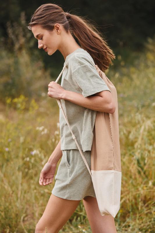 Sac porte-tapis pour Yoga en coton - Réf: KI0753 - Marque Kimood - 220 g/m²_2