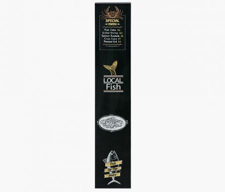 Totem rectangulaire - Window 2 Print - 26,6 x 13,4 x 156 cm - Carton solide, impression UV semi-mate_2