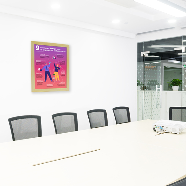 Cadres Bois 70x100 cm - Profilé 30 mm Naturel - Réf : 301470100BNA_2