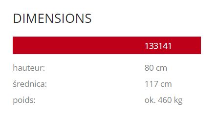 Jardinière Genewa 133141 - Komserwis - Béton sablé ou peint - Hauteur 80 cm_2