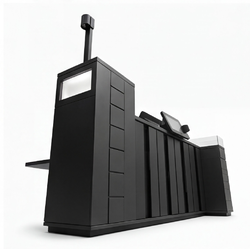 Îlot de vente intelligent XL - Distributeur automatique, casiers électroniques et testeur de parfum_2