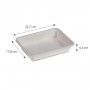 Barquette menu laminage en pulpe de canne - Naturesse - 1 compartiment - 22,7 cm - NN03060044_2