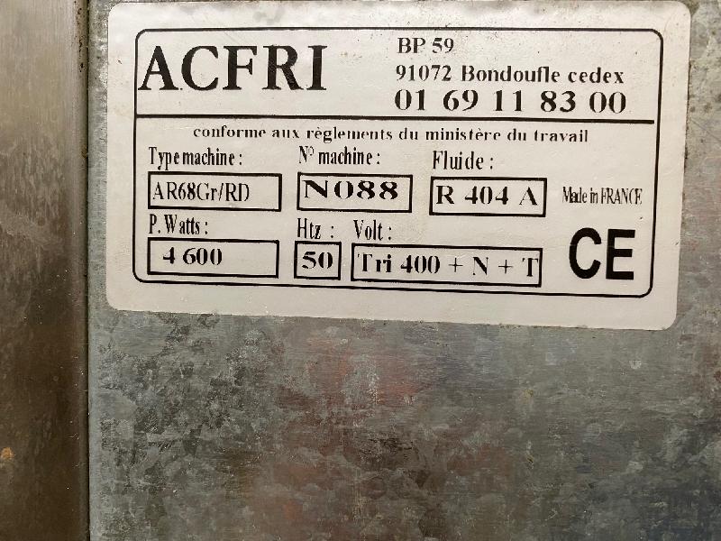 Cellule de refroidissement d'occasion ACFRI - AR68Gr/RD - 17 niveaux 600x400, thermostat électronique, gaz R404A_2