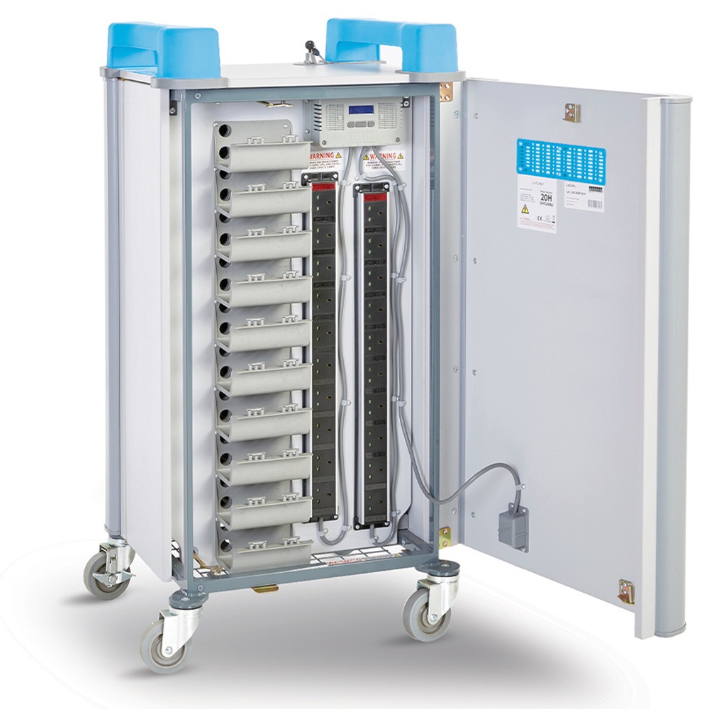 Chariot de recharge UniCabby - 20 ou 32 appareils jusqu'à 14'' - Stockage sécurisé et ergonomique_2