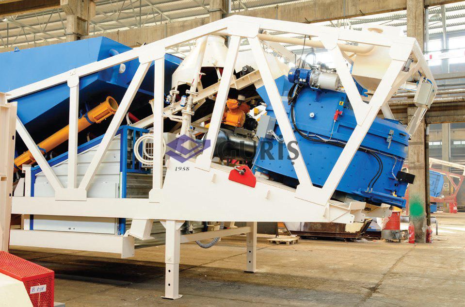 Centrale à béton mobile GMP 100 CT - Guris - capacité 100 m3/h - mélangeur twin shaft_2