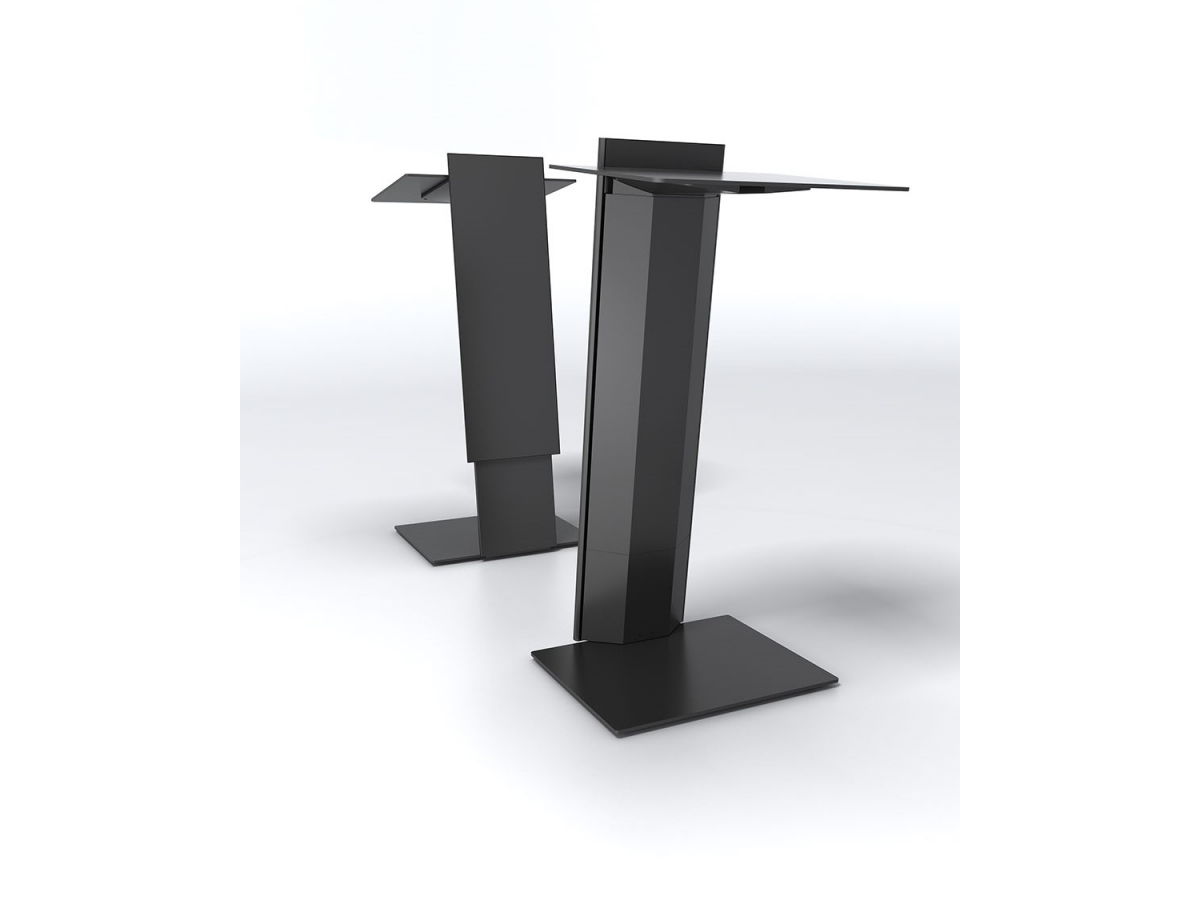 Pupitre de conférence LEVO - design moderne, hauteur fixe ou réglable, structure métallique_2