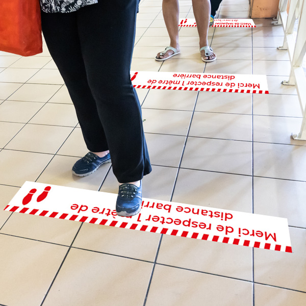 Bande Signalétique Vinyle Antidérapante 15x100 cm - 