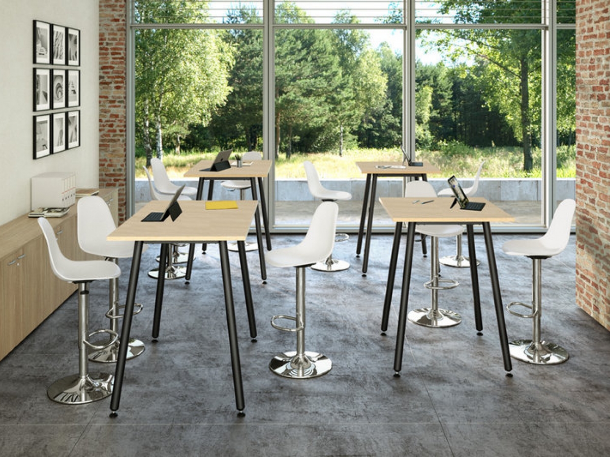 Bureaux bench avec option séparation frontale - EASY - design contemporain et finitions modernes_2