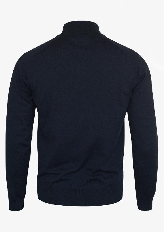 Pull Élégant 1/4-Zip - Brighton 1/4-Zip Homme - Bleu marine - Nimbus_2
