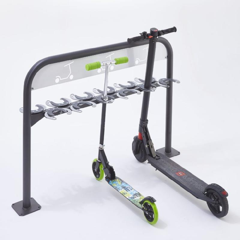 Range 12 trottinettes TrotiTom avec système antivol par pince_2