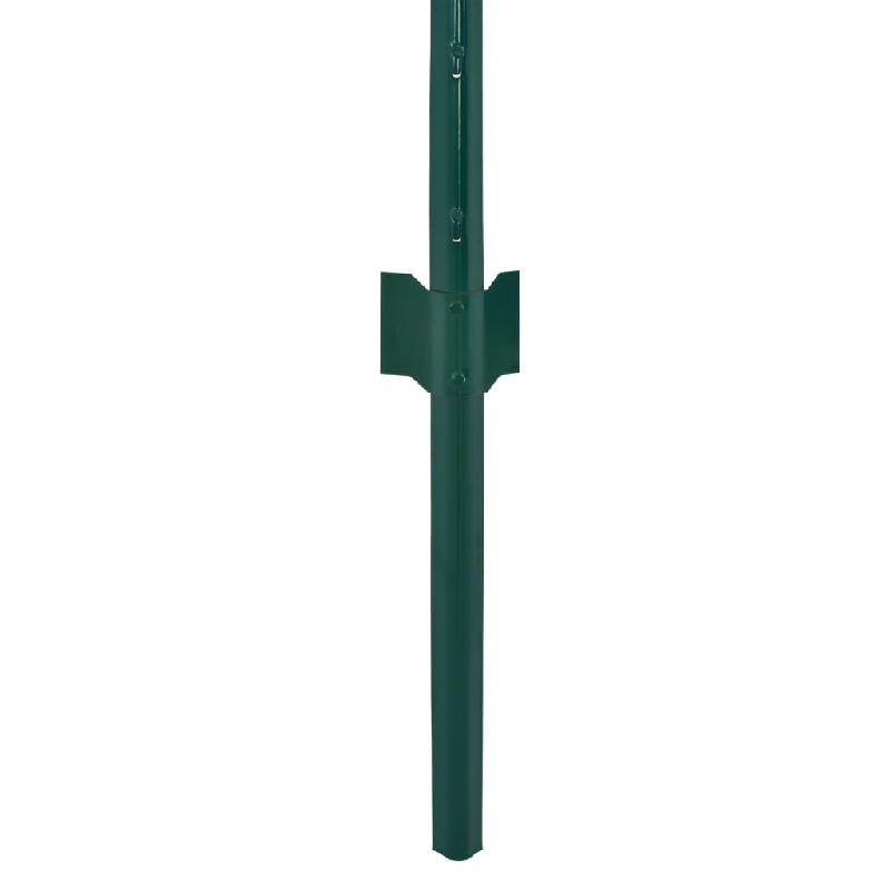 Vidaxl clôture en grillage métallique avec poteaux acier 25x0,75m vert 144609_2