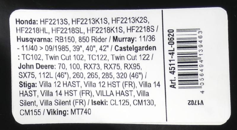 Courroie trapézoïdale X-Grip V - Type 4L620_2