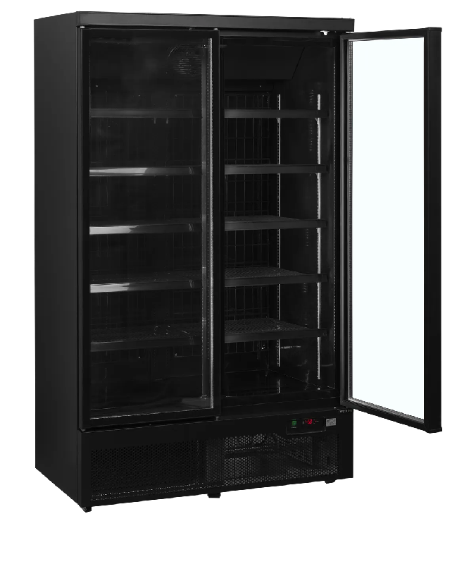 Congélateur vertical vitré Atom Maxi F2DBB (1006 / 702L) Noir TEFCOLD_2