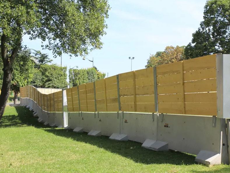 Palissade de chantier en bois horizontal_2