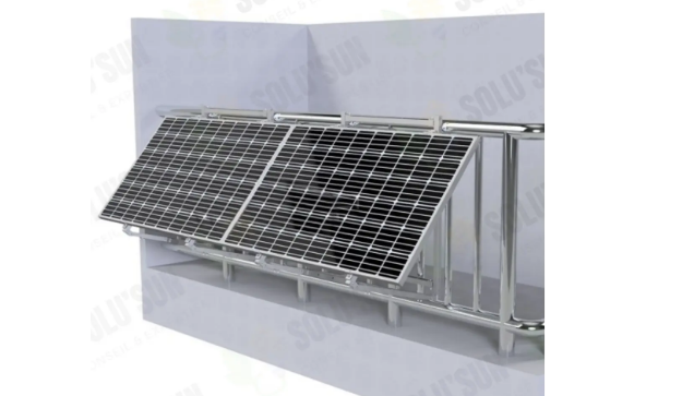 Support au sol, mural ou balcon pour 1 panneau solaire inclinable de 20° à 35° - SOLUSUN_2