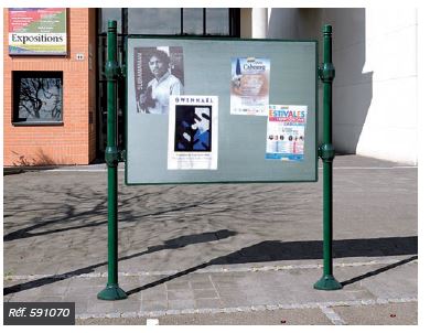 Vitrine d'extérieur 75mm d'épaisseur - LIGNE PROVINCE - idéale pour collectivités locales - Affichage simple ou double face_2