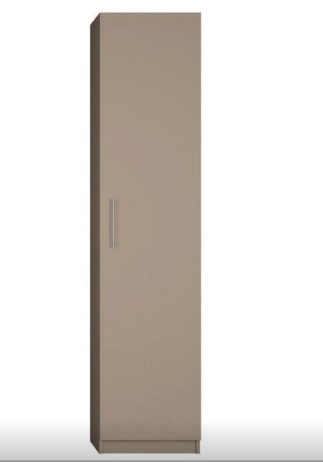 Lit escamotable VERTIGO taupe mat - Composition complète 311 cm avec couchage 160x200 cm et colonnes de rangement_2