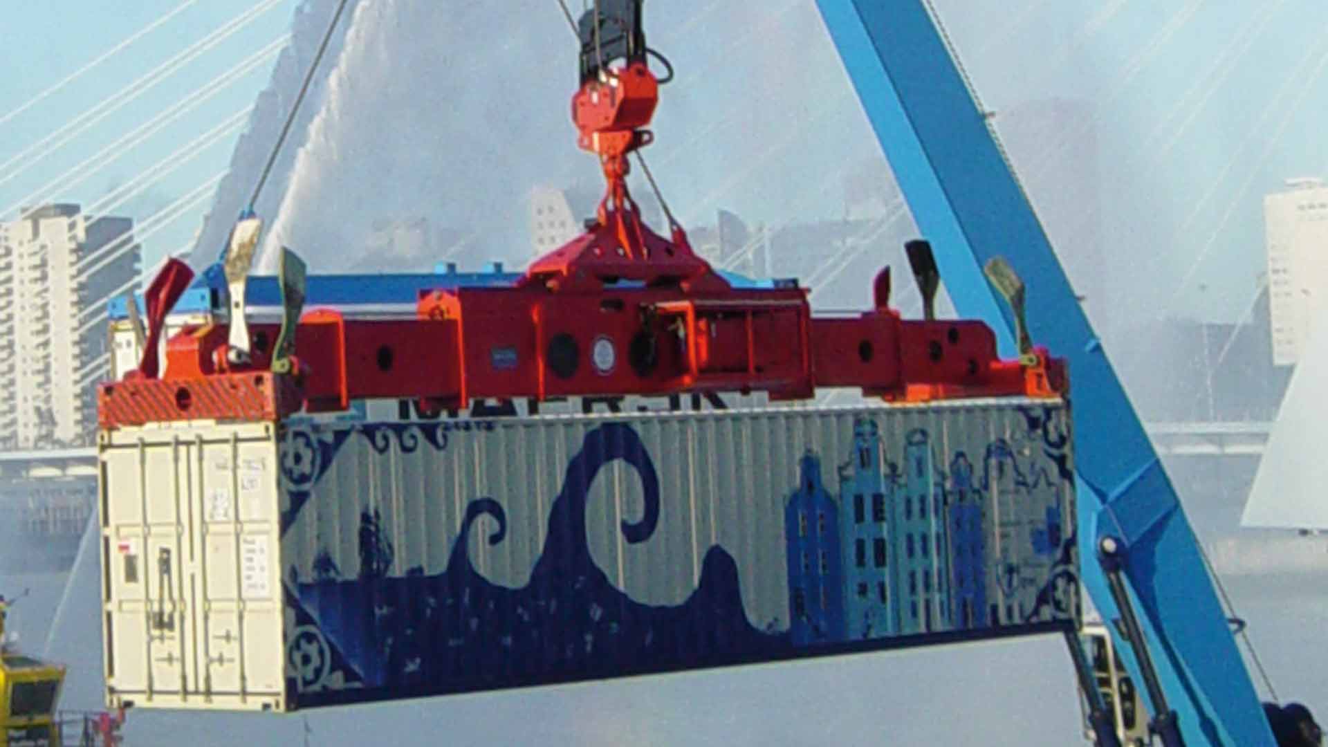 Spreader porte-conteneur pour grue - kaup_2