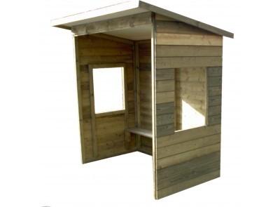 Abri bus 3 m en Bois - Sans ou avec Fenêtre - Profondeur 1,20 m - Hauteur 2,10 m_2