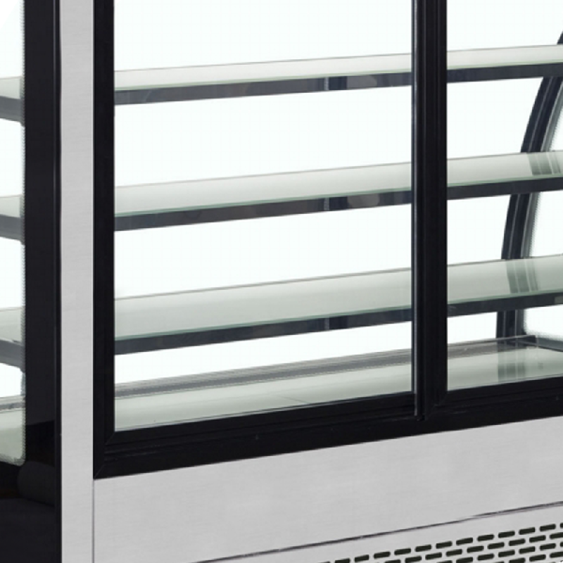 Comptoir réfrigéré LPD-C - vitre incurvée double vitrage, éclairage LED, système de froid ventilé_2
