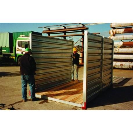 CONTAINER DE CHANTIER - CONTENEUR DE STOCKAGE 6M - BUNGALOW GALVANISÉ DÉMONTABLE CDS-6_2