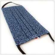 Mask3paquarellebleu - masque en tissu 100% coton - 3 plis - barrette nasale incluse - lavable et réutilisable_2