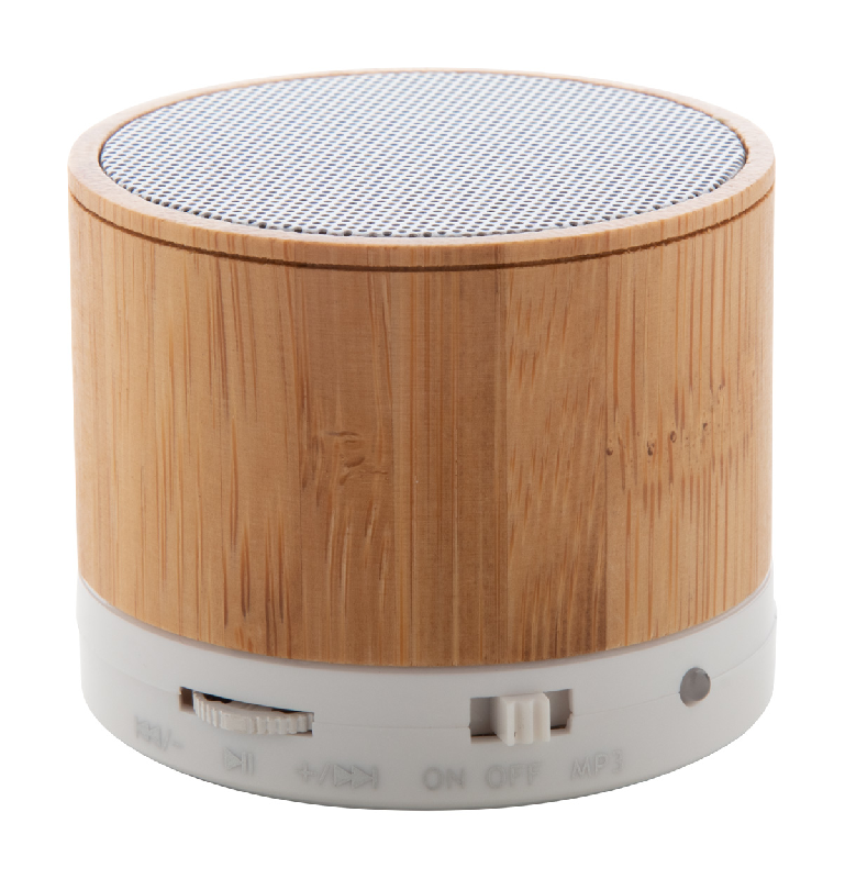 Enceinte Bluetooth en bambou - Fonction mains libres - Radio FM - Batterie rechargeable intégrée_2