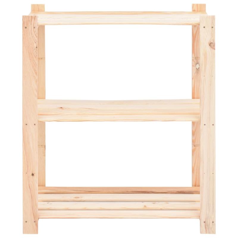 Vidaxl étagères de rangement à 3 niveaux 10 pcs 80x38x90 cm pin 150 kg 3051120_2