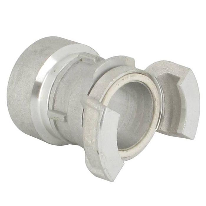 Demi-raccord verrouillable DN 80 mm pas gaz aluminium avec joint NBR