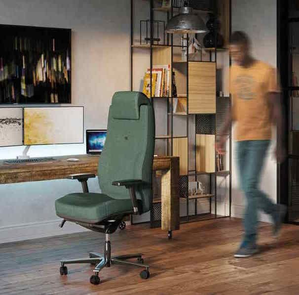 Fauteuil de bureau ergonomique LEADER-NEST - grand confort pour manager ou direction - support jusqu'à 165 kg_2