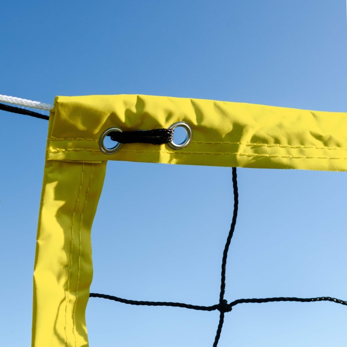 Filet de Beach-Volley (Bande Horizontale en Cordon) - 8,53m x 0,9m - Polyester Oxford 420D - Ficelle polyéthylène 2,5mm - Noir - 2,5kg - Maille carrée de 10 cm - Conforme aux normes FIVB_2