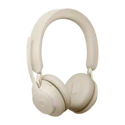 Jabra Evolve2 65 Casque Sans fil Arceau Bureau/Centre d'appels USB Type-A Bluetooth Beige_2
