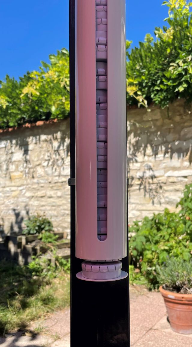 Distributeur de cendriers de poche clic-clac - acier inoxydable - contenance 68 unités - fixation murale ou sur poteau_2