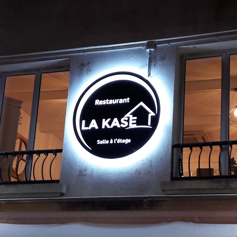 Enseigne logo Dibond option rétroéclairage lumineux_2