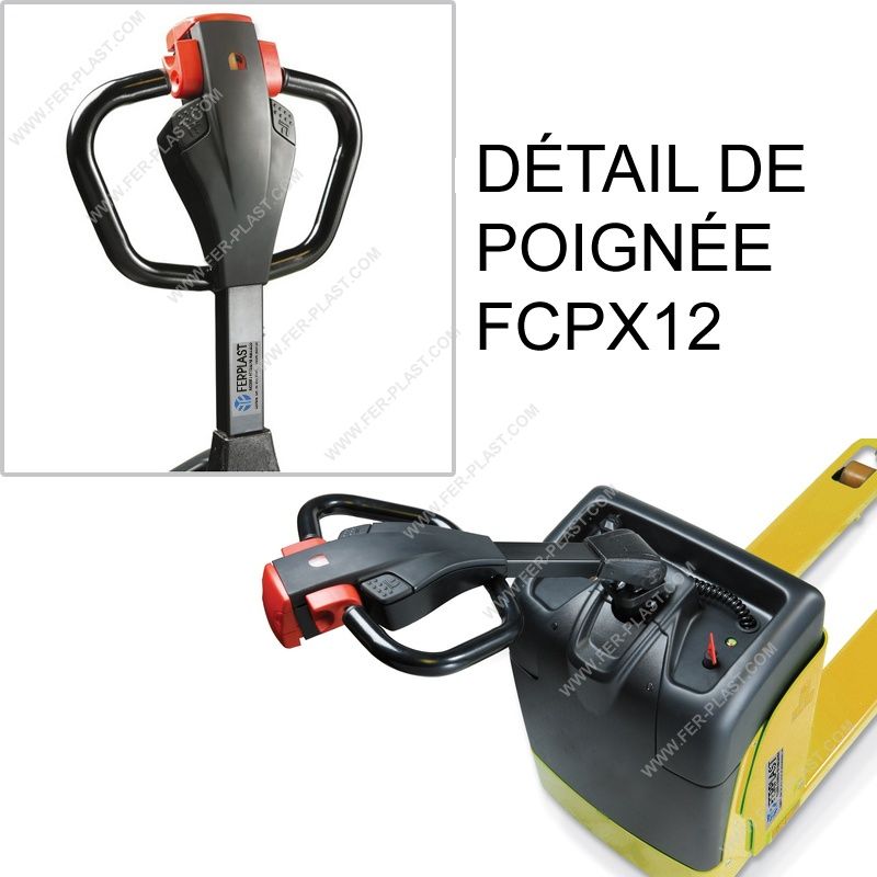 FCPX 1200/FCPX 1400 - Transpalette électrique robuste - Poids 1200 et 1400 kg - Fourches 800 à 1150 mm_2