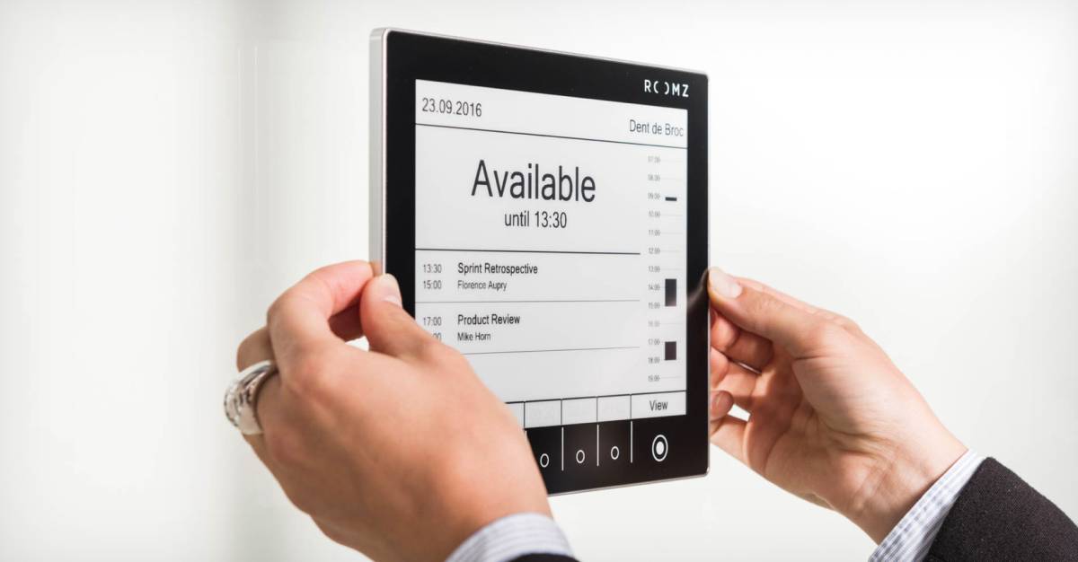 Écran de réservation de salles - ROOMZ - sans fil, interface intuitive, compatible Wi-Fi et services de messagerie_2