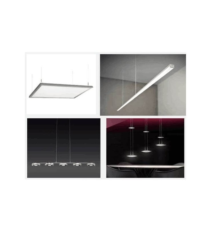 Kit de suspension pour dalle LED - Réf SUPDAL - Aluminium - Certifications CE et ROHS_2