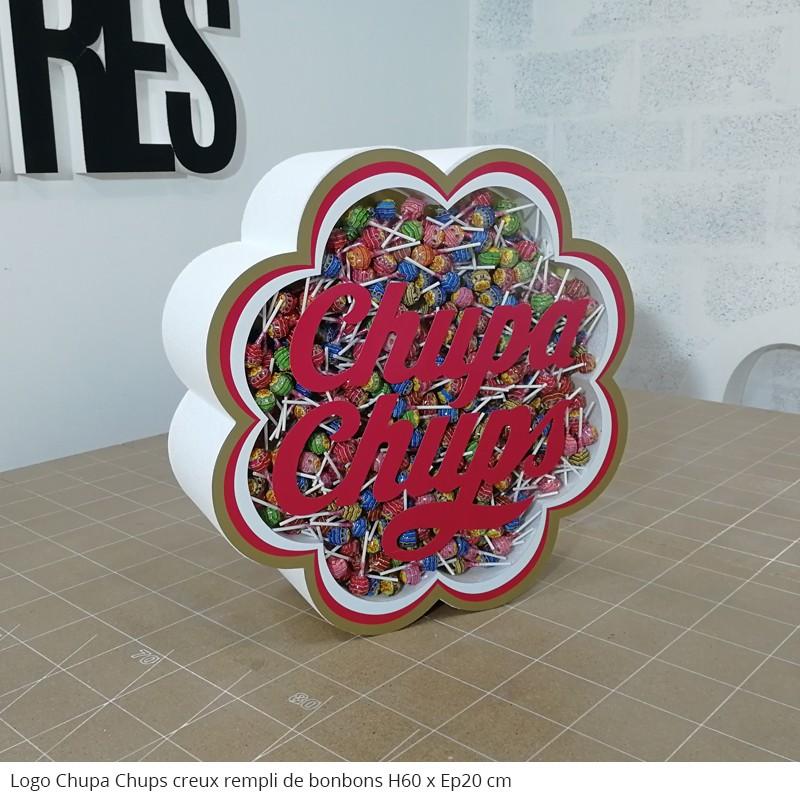 Logos polystyrène à remplir - Peint sur toutes les faces (Fabrication en 7 jours ouvrés + Livraison), Vert Clair, Logo_2