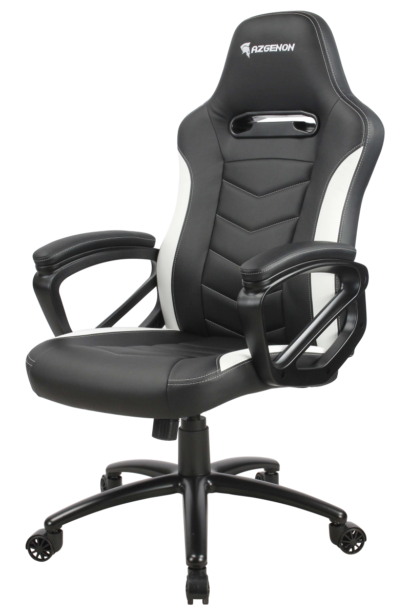 Siège de bureau design racé et robuste - AZGENON Z100 Blanc - Poids maximal 120 kg - Réf : AZG_Z100_BKWHT_2