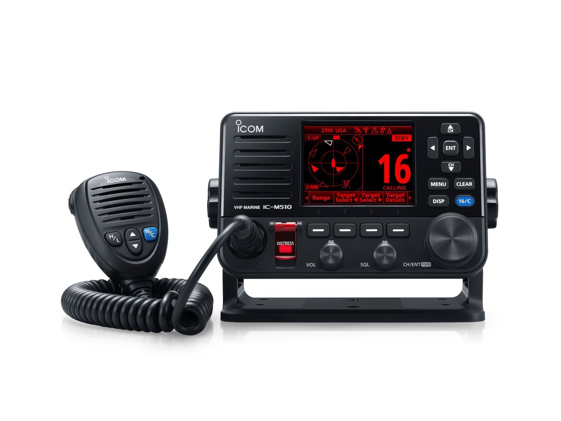 Vhf marine fixe asn ais GPS pilotable à distance ic-m510e evo_2