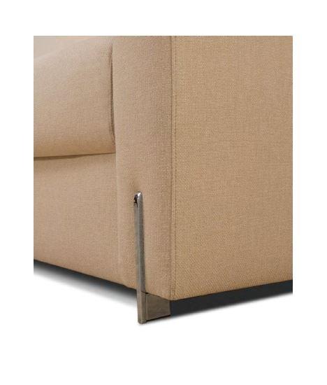 Canapé convertible express SEGA 140x190 cm - tissu personnalisable - matelas 13 cm - design moderne et confortable_2
