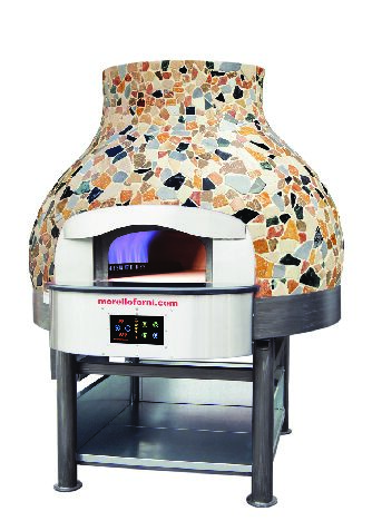 Four à pizza statique à gaz Morello Forni - Ligne FG avec double brûleur atmosphérique et écran tactile Inteltouch System_2