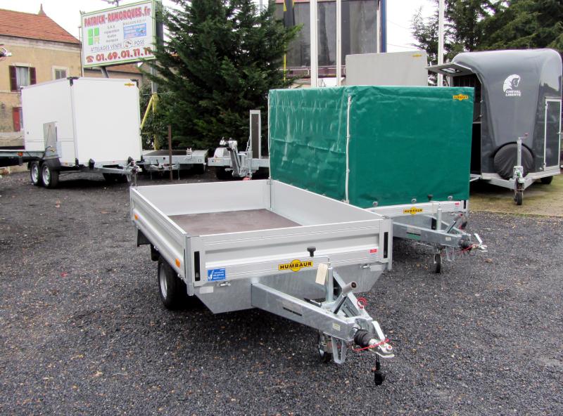 Remorque bâchée plateau Humbaur 1451 - 1 essieu, roues 195/55 x 10 avec frein - transport polyvalent_2