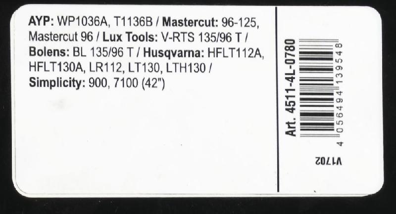 Courroie trapézoïdale X-Grip V - Type 4L780_2